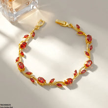 TBCH00633 DNG High ZIRCON Tulip Leaf Bracelet - TBCH