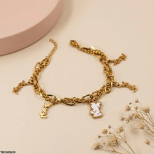 TBCH00639 BHS Link Double Chain Stainless Steel Bracelet - TBCH