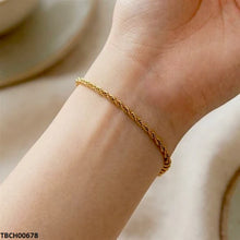 TBCH00678 MSJ Rope Stainless Steel Bracelet Adjustable - TBCH