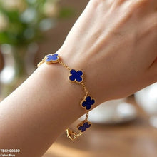 TBCH00680 MSJ Four Side Leaf Stainless Steel Bracelet Adjustable - TBCH