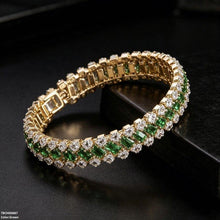 TBCH00687 BYJ Rectangle Zircon Stone Bracelet - TBCH