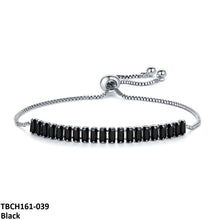 TBCH161 WKO Baguette Cut Tennis Hand Bracelet Adjustable - CBCH