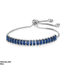 TBCH161 WKO Baguette Cut Tennis Hand Bracelet Adjustable - CBCH