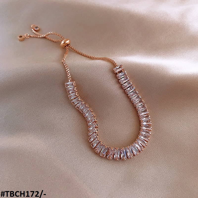 TBCH172 XST Baguette  Joint Hand Bracelet Adjustable - CBCH