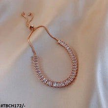 TBCH172 XST Baguette  Joint Hand Bracelet Adjustable - CBCH