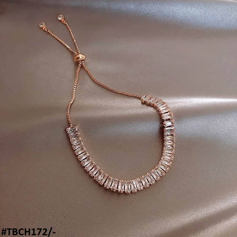 TBCH172 XST Baguette  Joint Hand Bracelet Adjustable - CBCH