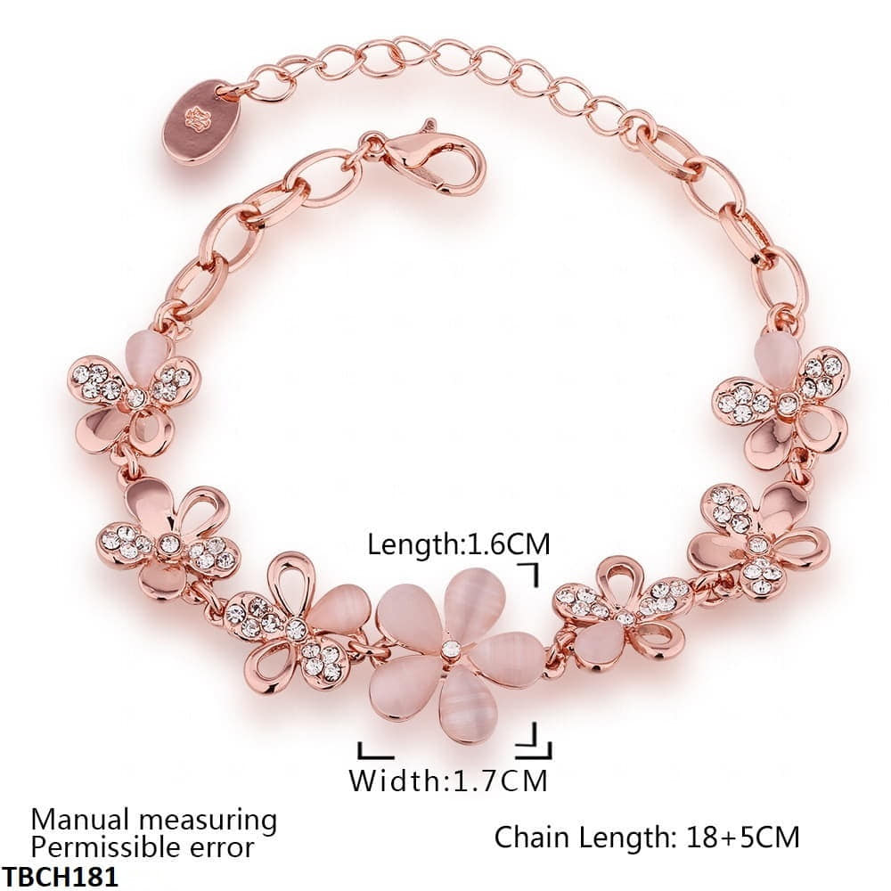 TBCH181 SGC Flower Hand Bracelet - CBCH