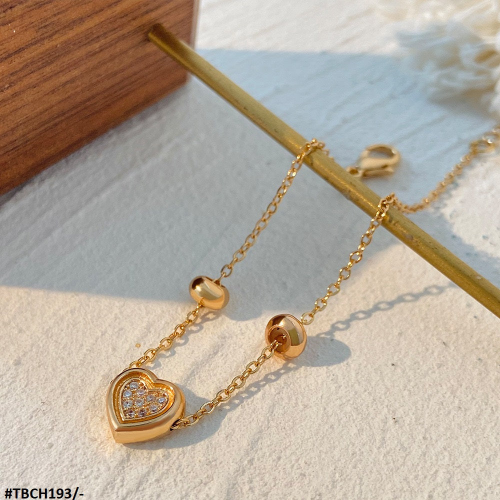 TBCH193 QWN Heart Layered Hand Bracelet - CBCH