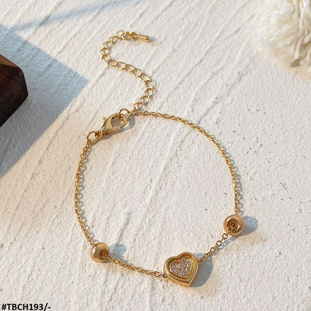 TBCH193 QWN Heart Layered Hand Bracelet - CBCH