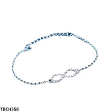 TBCH358 LQP Silver Plain Bracelet - CBCH