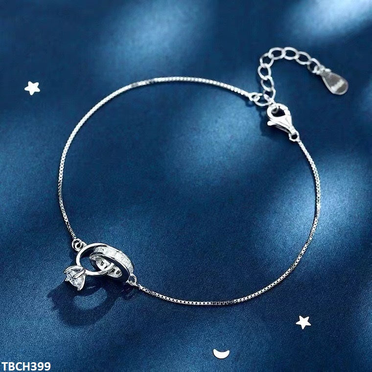 TBCH399 JJF  Circle Ring Bracelet Adjustable - TBCH