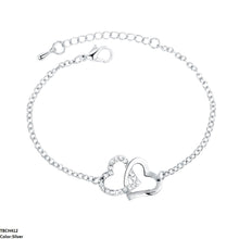 TBCH412 ZXS Double Heart Bracelet Adjustable - CBCH