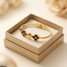 TBRH00479 MSJ Stainless Steel Double Flower Braclet - TBRH