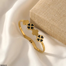 TBRH00479 MSJ Stainless Steel Double Flower Braclet - TBRH
