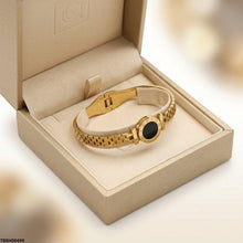 TBRH00499 MSJ Stainless Steel Round Stone Bracelet - TBRH