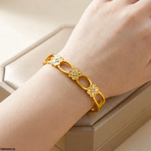 TBRH00516  MSS Round Flower Stone Bracelet - TBRH