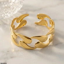 TBRH00529 HLN Wave Cuff Stainless Steel Bracelet Adjustable - TBRH