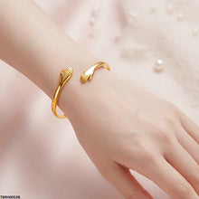 TBRH00538 HLN Hug Hands Cuff Stainless Steel Bracelet Adjustable - TBRH