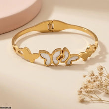 TBRH00556  BHS Double Butterfly Stainless Steel Bracelet Adjustable - TBRH