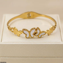 TBRH00556  BHS Double Butterfly Stainless Steel Bracelet Adjustable - TBRH