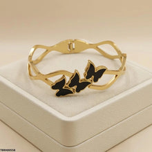 TBRH00558  BHS Triple Butterfly Stainless Steel Bracelet Adjustable - TBRH