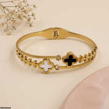 TBRH00569 BHS Clover Leaf Stainless Steel Bracelet Adjustable - TBRH