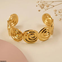 TBRH00579 BHS Spiral Design Stainless Steel Bracelet Adjustable - TBRH