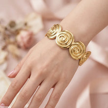 TBRH00579 BHS Spiral Design Stainless Steel Bracelet Adjustable - TBRH
