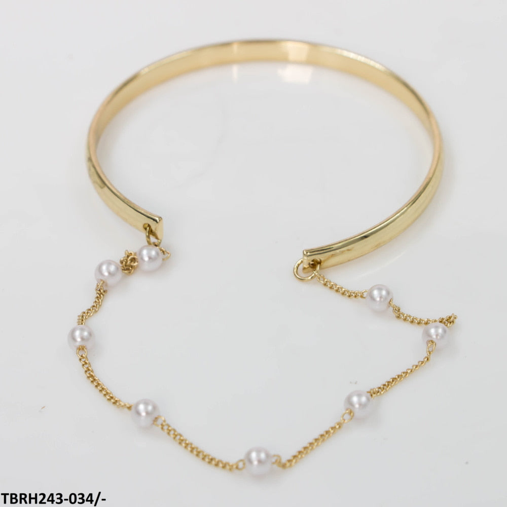 TBRH243 ZHJ Pearl Chain Bracelet Openable - TBRH