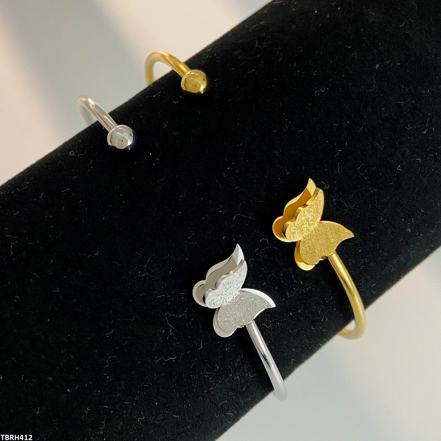 TBRH412 QWN Double Butterfly Bracelet Adjustable - TBRH