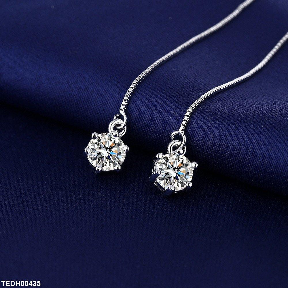 TEDH00435 BLX Round Stone Drop Earrings - TEDH