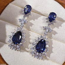 TEDH00439 KRL Double Tear Drop Earrings - TEDH