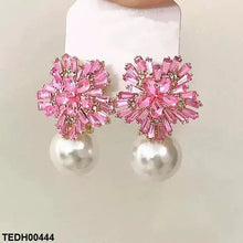 TEDH00444 LSH Tear Flower Pearl Drop Earrings - TEDH