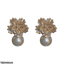 TEDH00444 LSH Tear Flower Pearl Drop Earrings - TEDH