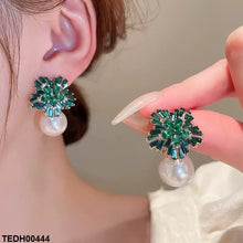 TEDH00444 LSH Tear Flower Pearl Drop Earrings - TEDH