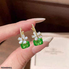 TEDH00451 SYB Rectangle Flower Earrings - TEDH