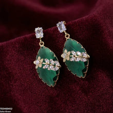 TEDH00452 QSJ Marquise/Leaf Zircon Flower Earrings - TEDH