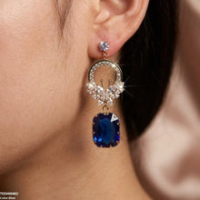 TEDH00462 QSJ Butterfly/Rectangle Drop Zircon Earrings - TEDH