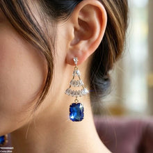 TEDH00465 QSJ Rectangle Drop Zircon Earrings - TEDH