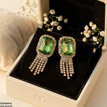 TEDH00476 SDQ Rectangle Layered Drop Earrings - TEDH
