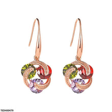 TEDH00479 BYJ Multi Zircon Stone Drop Earrings - TEDH