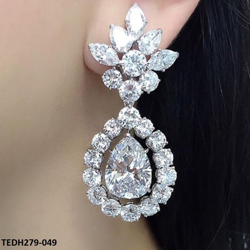 TEDH279 CSH Teardrop Earrings Pair - TEDH