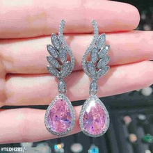 TEDH285 GWH Leaf Teardrop Earring - TEDH