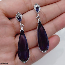 TEDH378 YLE Pear Ear Drop Pair - TEDH