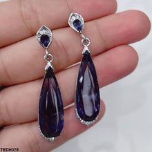 TEDH378 YLE Pear Ear Drop Pair - TEDH