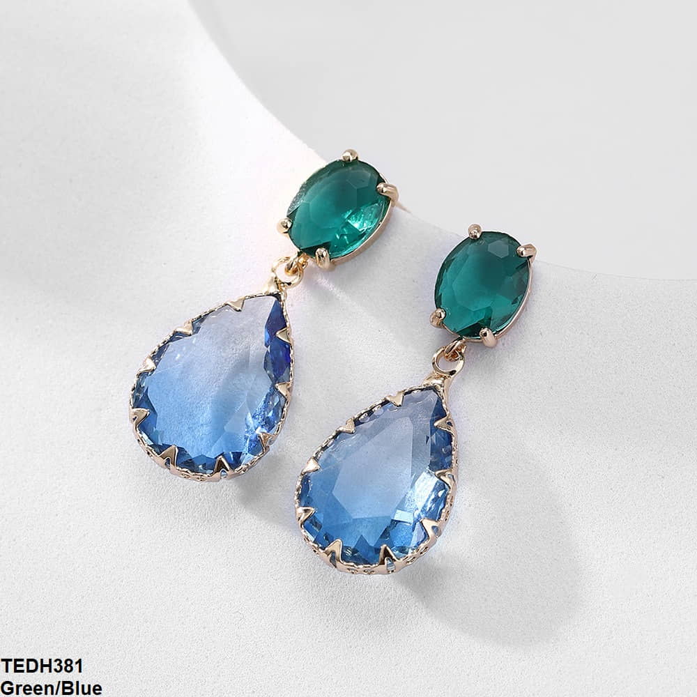 TEDH381 YLE Pear Drop Ear Pair - TEDH
