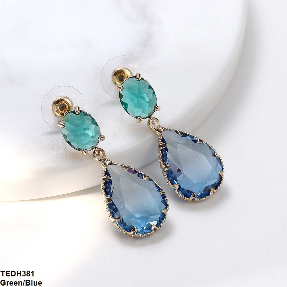 TEDH381 YLE Pear Drop Ear Pair - TEDH