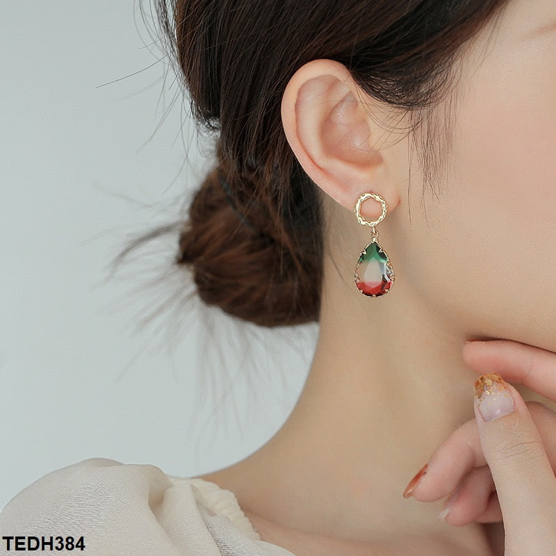 TEDH384 YLE Pear Drop Ear Pair - TEDH