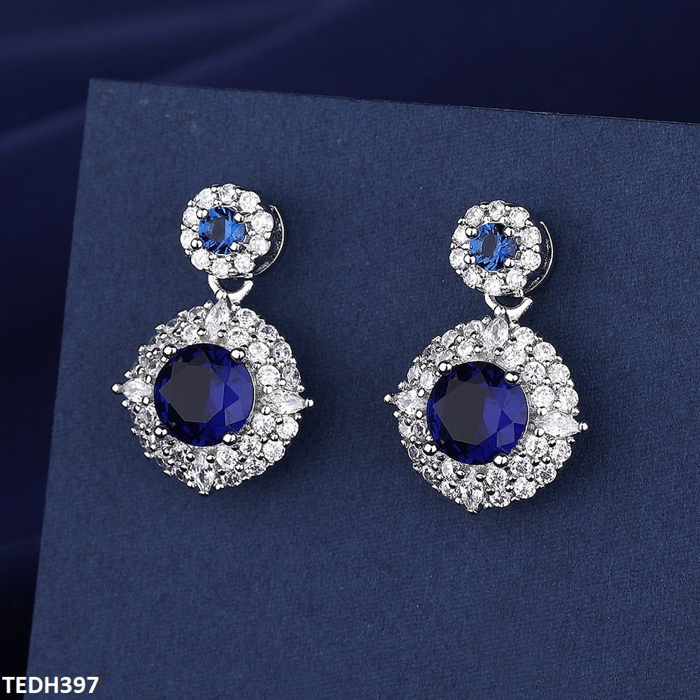TEDH397 BLX Imp Circle Drop Earrings - TEDH