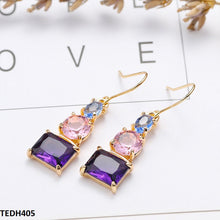 TEDH405 YLE Square Drop Earrings - TEDH